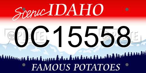 0C15558 Idaho License Plate