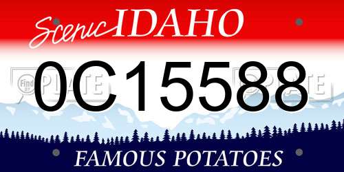 0C15588 Idaho License Plate
