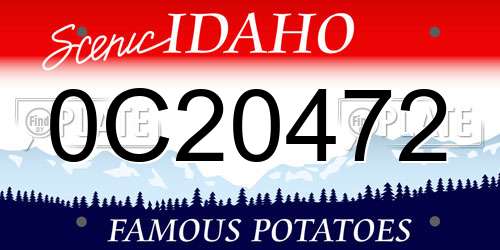 0C20472 Idaho License Plate