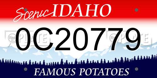0C20779 Idaho License Plate