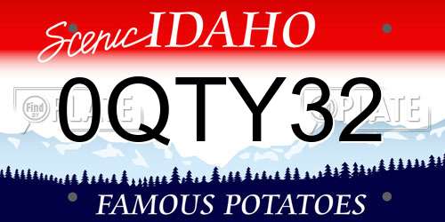 0QTY32 Idaho License Plate