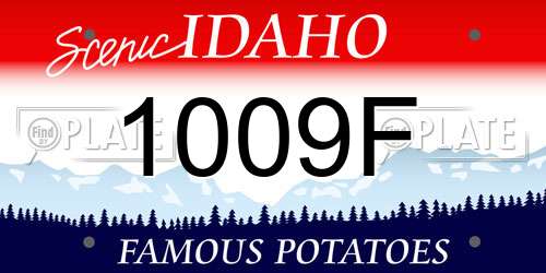 1009F Idaho License Plate