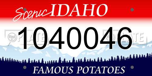 1040046 Idaho License Plate