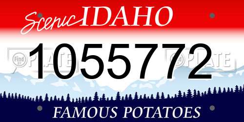 1055772 Idaho License Plate