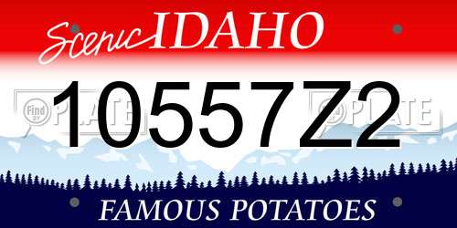10557Z2 Idaho License Plate