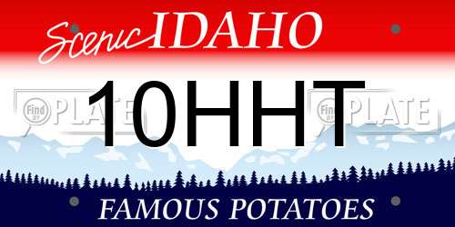 10HHT Idaho License Plate