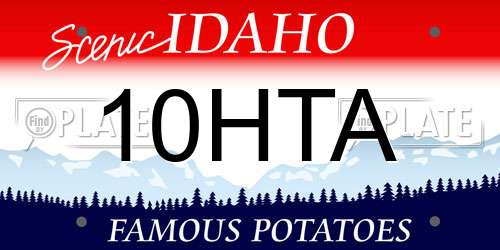 10HTA Idaho License Plate