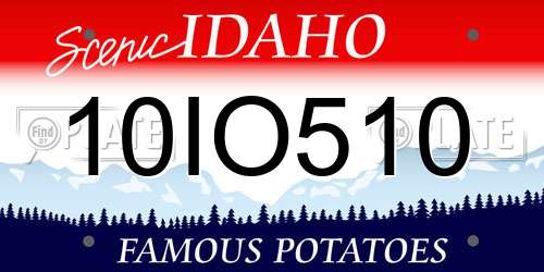 10IO510 Idaho License Plate