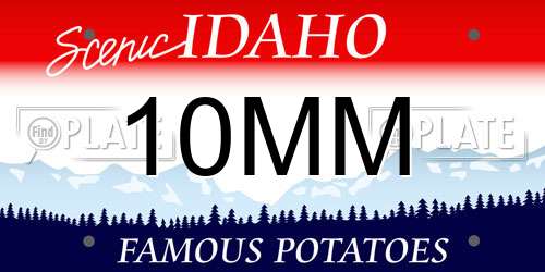 10MM Idaho License Plate