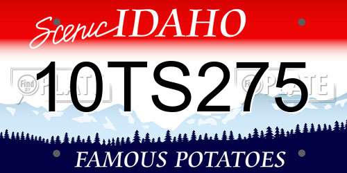 10TS275 Idaho License Plate
