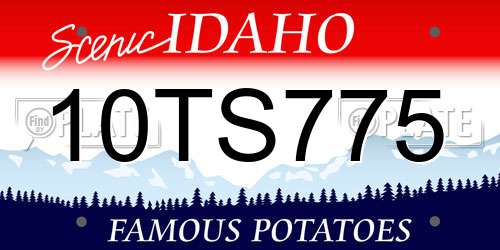 10TS775 Idaho License Plate