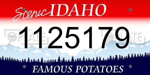 1125179 Idaho License Plate