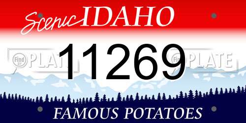 11269 Idaho License Plate