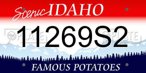 11269S2 Idaho License Plate