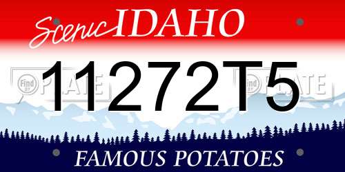 11272T5 Idaho License Plate