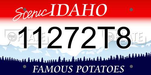 11272T8 Idaho License Plate