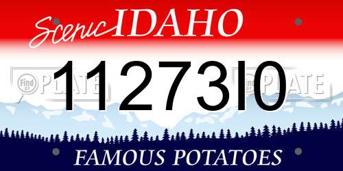 11273I0 Idaho License Plate