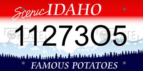 11273O5 Idaho License Plate