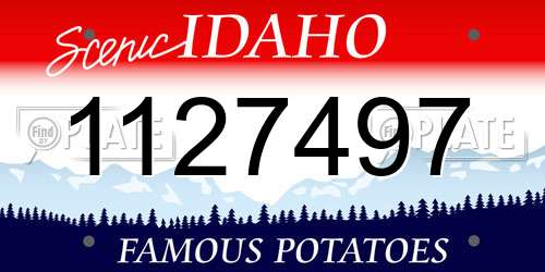 1127497 Idaho License Plate