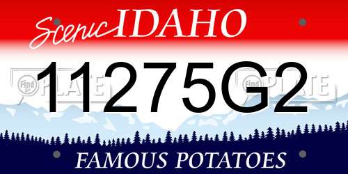 11275G2 Idaho License Plate