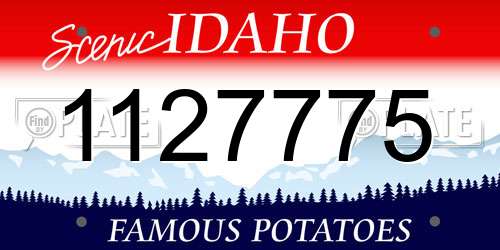 1127775 Idaho License Plate