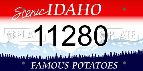 11280 Idaho License Plate