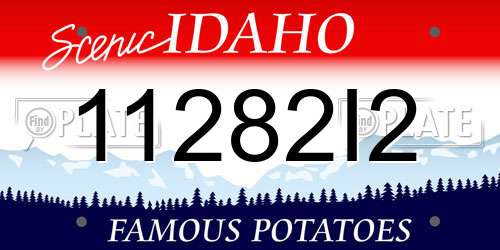 11282I2 Idaho License Plate