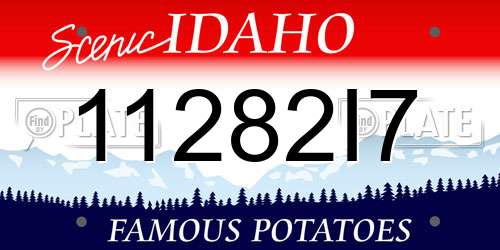 11282I7 Idaho License Plate