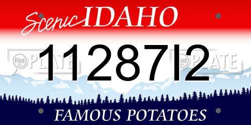11287I2 Idaho License Plate