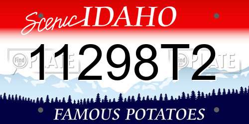 11298T2 Idaho License Plate