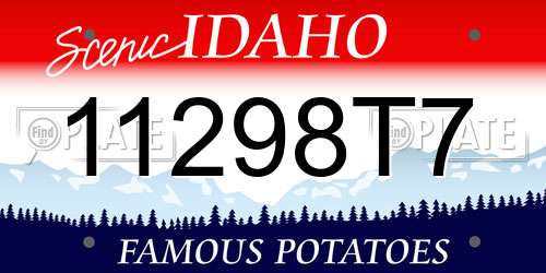 11298T7 Idaho License Plate