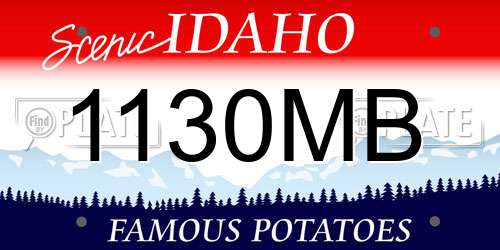 1130MB Idaho License Plate