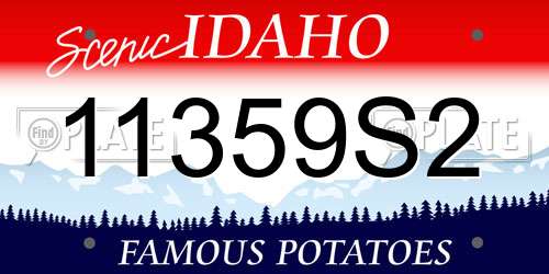 11359S2 Idaho License Plate