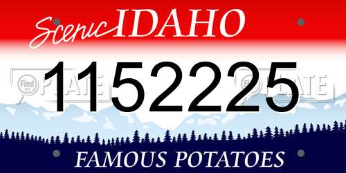 1152225 Idaho License Plate