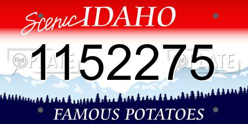 1152275 Idaho License Plate