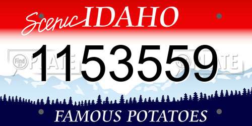 1153559 Idaho License Plate