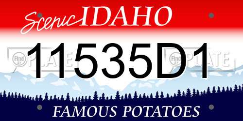 11535D1 Idaho License Plate