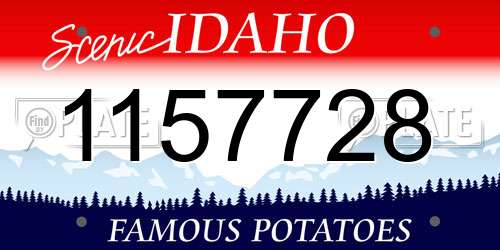 1157728 Idaho License Plate