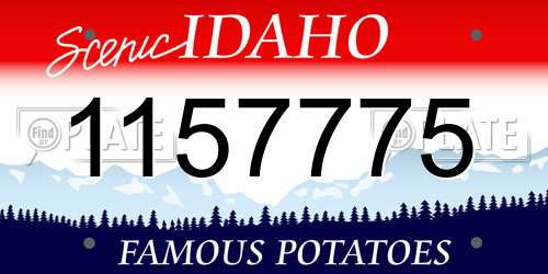 1157775 Idaho License Plate