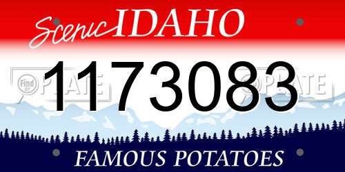 1173083 Idaho License Plate