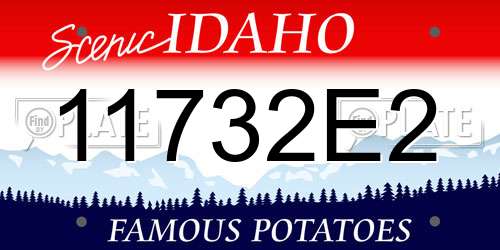 11732E2 Idaho License Plate