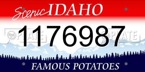 1176987 Idaho License Plate