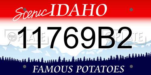 11769B2 Idaho License Plate