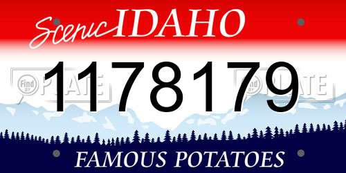 1178179 Idaho License Plate