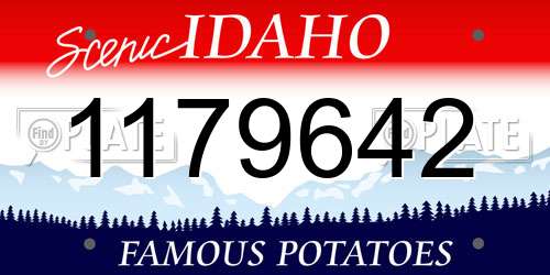 1179642 Idaho License Plate