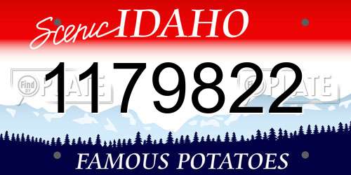 1179822 Idaho License Plate