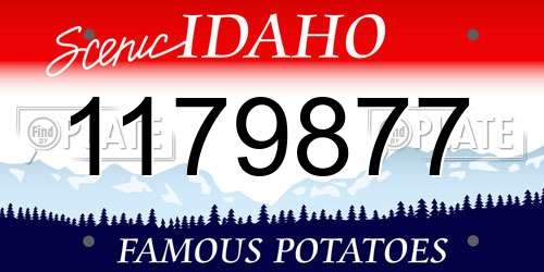 1179877 Idaho License Plate
