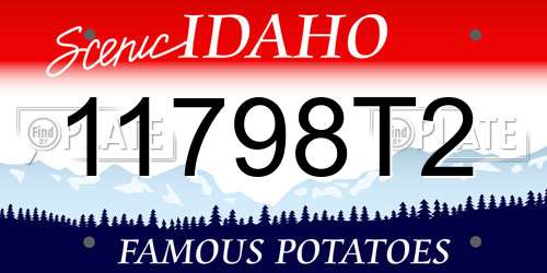 11798T2 Idaho License Plate