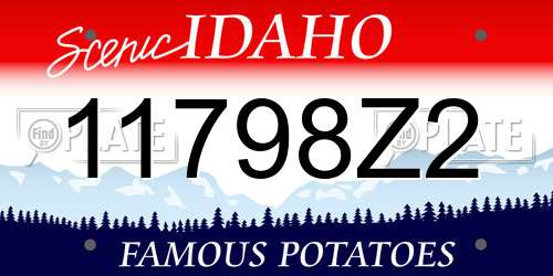 11798Z2 Idaho License Plate