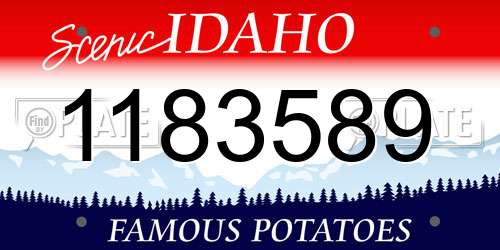 1183589 Idaho License Plate